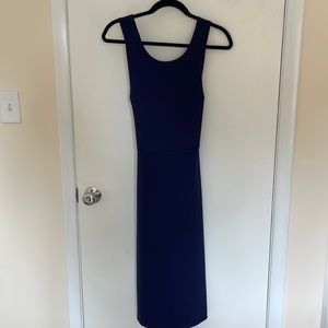 Navy cross back Banana Republic dress